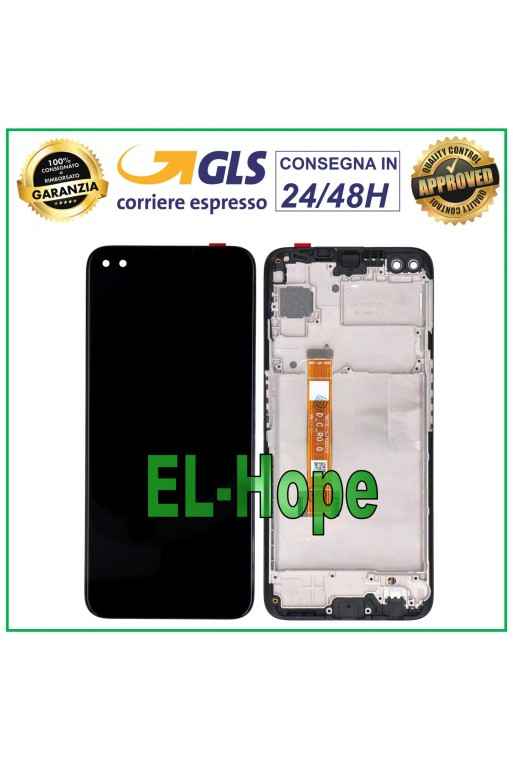 LCD-DISPLAY + RAHMEN FÜR OPPO REALME 6 PRO RMX2061 RMX2063 TOUCHSCREEN-GLAS