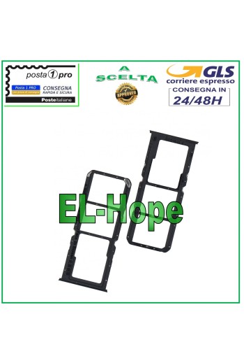 Steckplatz für SIM-Fach, Micro-SD-Karte, für OPPO A93 5G PCGM00, schwarzes Gehäuse