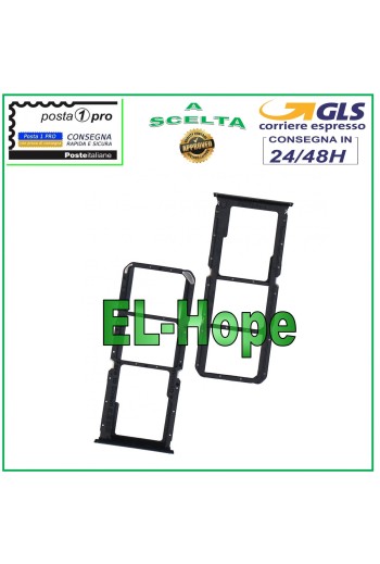 SIM-FACH FÜR MICRO-SD-KARTE FÜR OPPO F19 / F19 PRO CPH2285 SCHWARZES GEHÄUSE