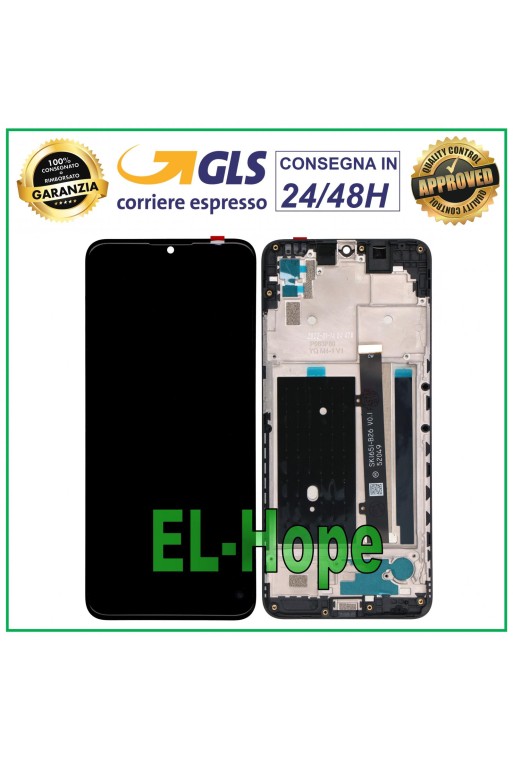 LCD DISPLAY + RAHMEN FÜR ZTE BLADE A51 TOUCHSCREEN GLAS MONITOR BILDSCHIRM SCHWARZ