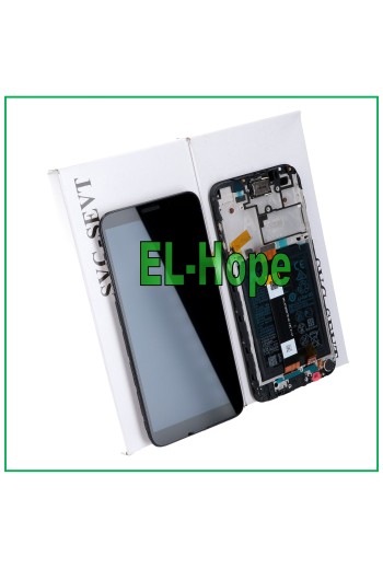 ORIGINAL LCD DISPLAY RAHMEN AKKU HUAWEI Y5P Y5 PLUS 2020 DRA-LX9 TOUCH SCHWARZ
