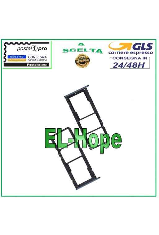 SIM-FACH FÜR MICRO-SD-KARTE UND SCHLITZ FÜR OPPO REALME C21 RMX3201 SCHWARZES GEHÄUSE