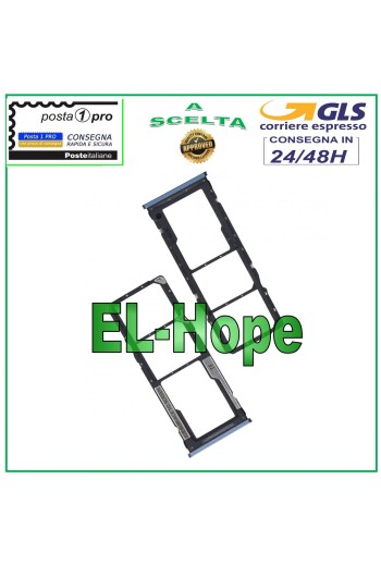 Slot Cart SIM-Kartenfach SD XIAOMI REDMI NOTE 9 PRO M2003J6 M2003J6B2G BLAU