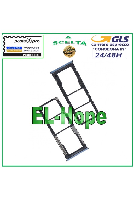 Slot Cart SIM-Kartenfach SD XIAOMI REDMI NOTE 9 PRO M2003J6 M2003J6B2G BLAU