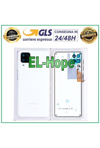 ORIGINAL SAMSUNG GALAXY A12 SM-A127 AKKU-ABDECKUNG WEISS RÜCKSEITE