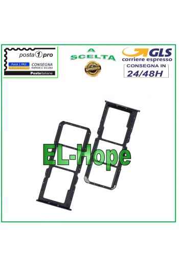 Slot Cart Fach Nano SIM Micro SD Karte OPPO A74 4G CPH2219 Gehäuse Silber