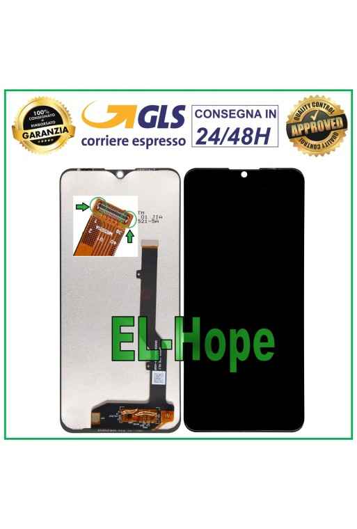 LCD-DISPLAY FÜR ZTE BLADE 20 SMART V2050 TOUCHSCREEN GLASMONITORBILDSCHIRM SCHWARZ