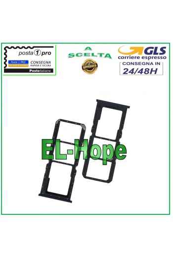SLOT CART FACH NANO SIM KARTE + MICRO SD OPPO A54S CPH2273 SCHWARZES GEHÄUSE