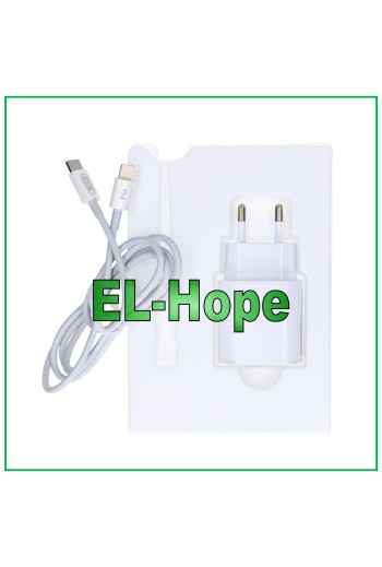FASTCHARGE 25W REISE-IPHONE-LADEGERÄT TYP C + WEISSES LIGHTNING-KABEL
