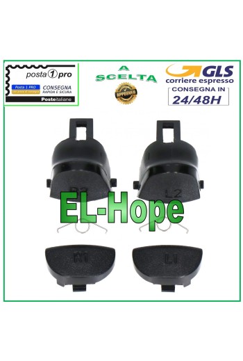 ERSATZHEBELTASTEN SET L1 L2 R1 R2 + FEDERN FÜR PS4 CONTROLLER JDM-050