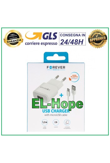 UNIVERSAL-AKKU-LADEGERÄT FÜR SAMSUNG 5 V 10 W REISE + MICRO-USB 1.2 WEISSES KABEL