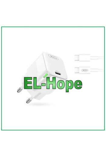UNIVERSAL-SCHNELLLADEGERÄT FÜR ZTE 30 W REISE + TYPE-C WEISSES KABEL