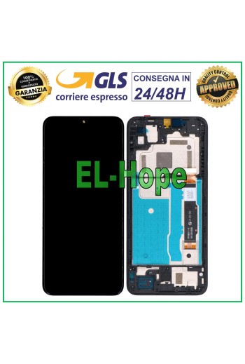LCD-DISPLAY + RAHMEN FÜR TCL 20R 5G T767H TOUCHSCREEN-MONITOR GLAS SCHWARZ