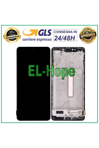 TFT LCD DISPLAYRAHMEN SAMSUNG GALAXY M53 5G SM-M536 SM-M536B TOUCHSCREEN-GLAS