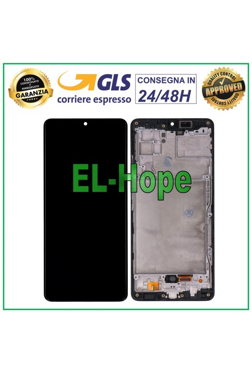 TFT LCD DISPLAY + RAHMEN FÜR SAMSUNG GALAXY A42 5G 2020 SM-A426 TOUCHSCREEN SCHWARZ