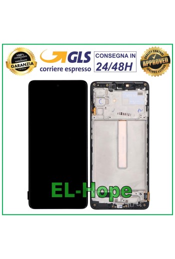 TFT-LCD-DISPLAY SAMSUNG GALAXY M52S 5G 2021 SM M526 M526B TOUCHSCREEN-RAHMEN