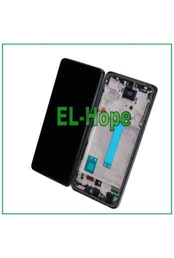 TFT-LCD-DISPLAY FÜR SAMSUNG GALAXY A52S 5G SM A528 A528B TOUCHSCREEN-RAHMEN SCHWARZ
