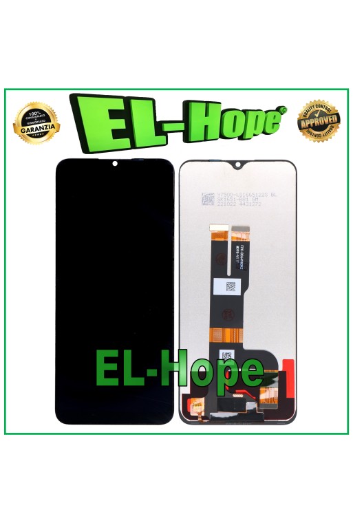 LCD-DISPLAY FÜR OPPO REALME C31 RMX3501 TOUCHSCREEN-GLAS SCHWARZER BILDSCHIRM