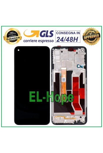 LCD-DISPLAY + RAHMEN FÜR OPPO A73 5G CPH2161 TOUCHSCREEN SCHWARZER GLASBILDSCHIRM