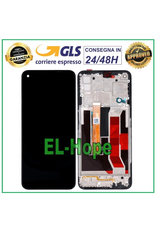 LCD-DISPLAY + RAHMEN FÜR OPPO A73 5G CPH2161 TOUCHSCREEN SCHWARZER GLASBILDSCHIRM